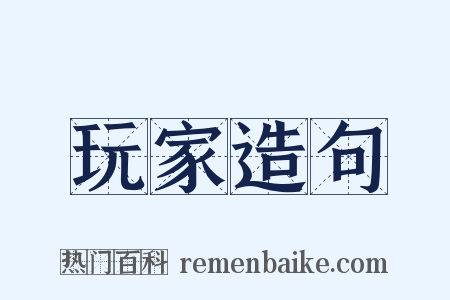 玩家造句是什么意思的图片